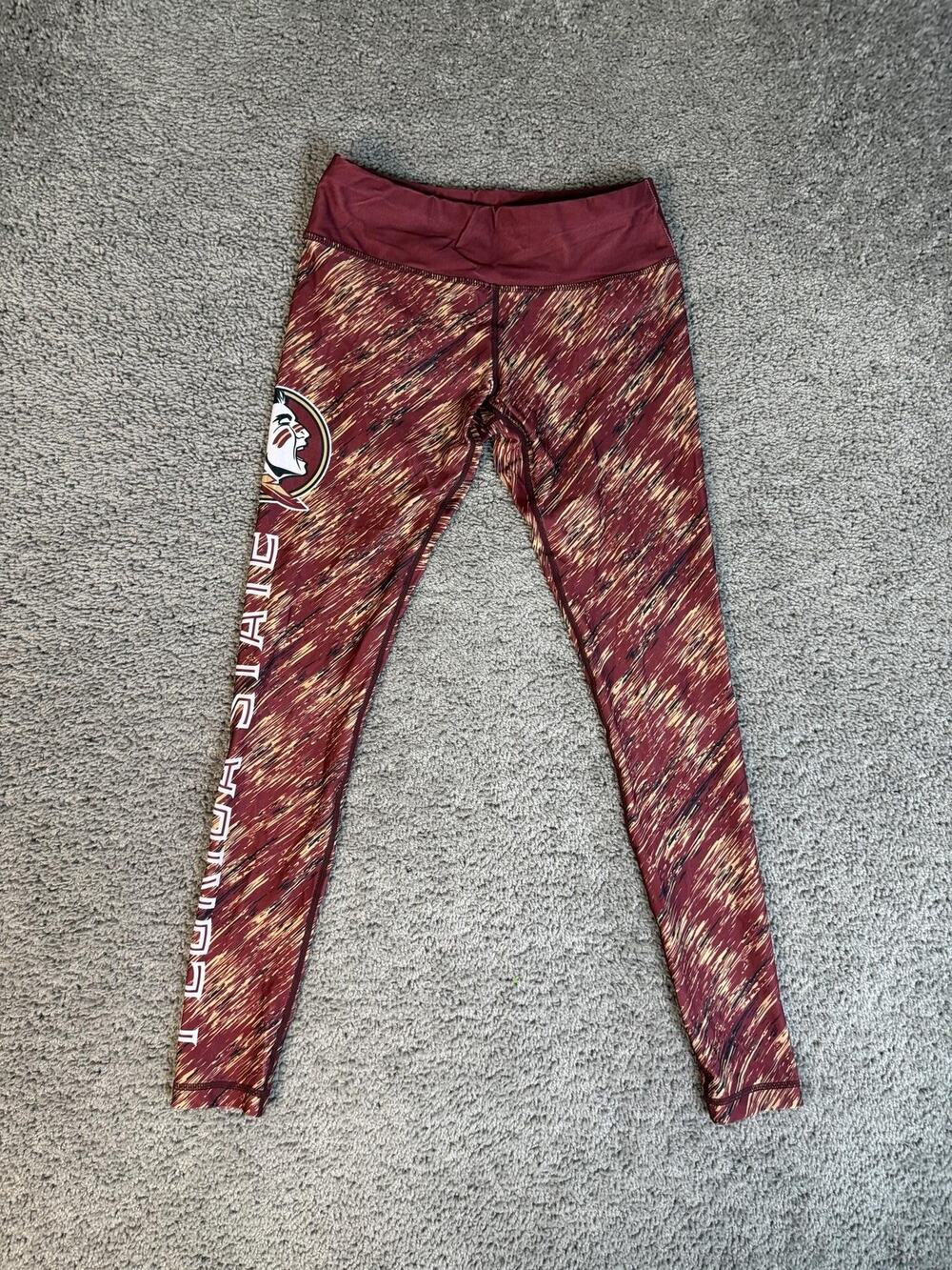 Florida State Seminoles Pants Womens S Red NCAA Football Team Apparel Leggings